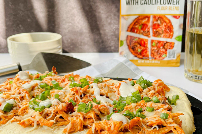 Flatbread de pollo Buffalo