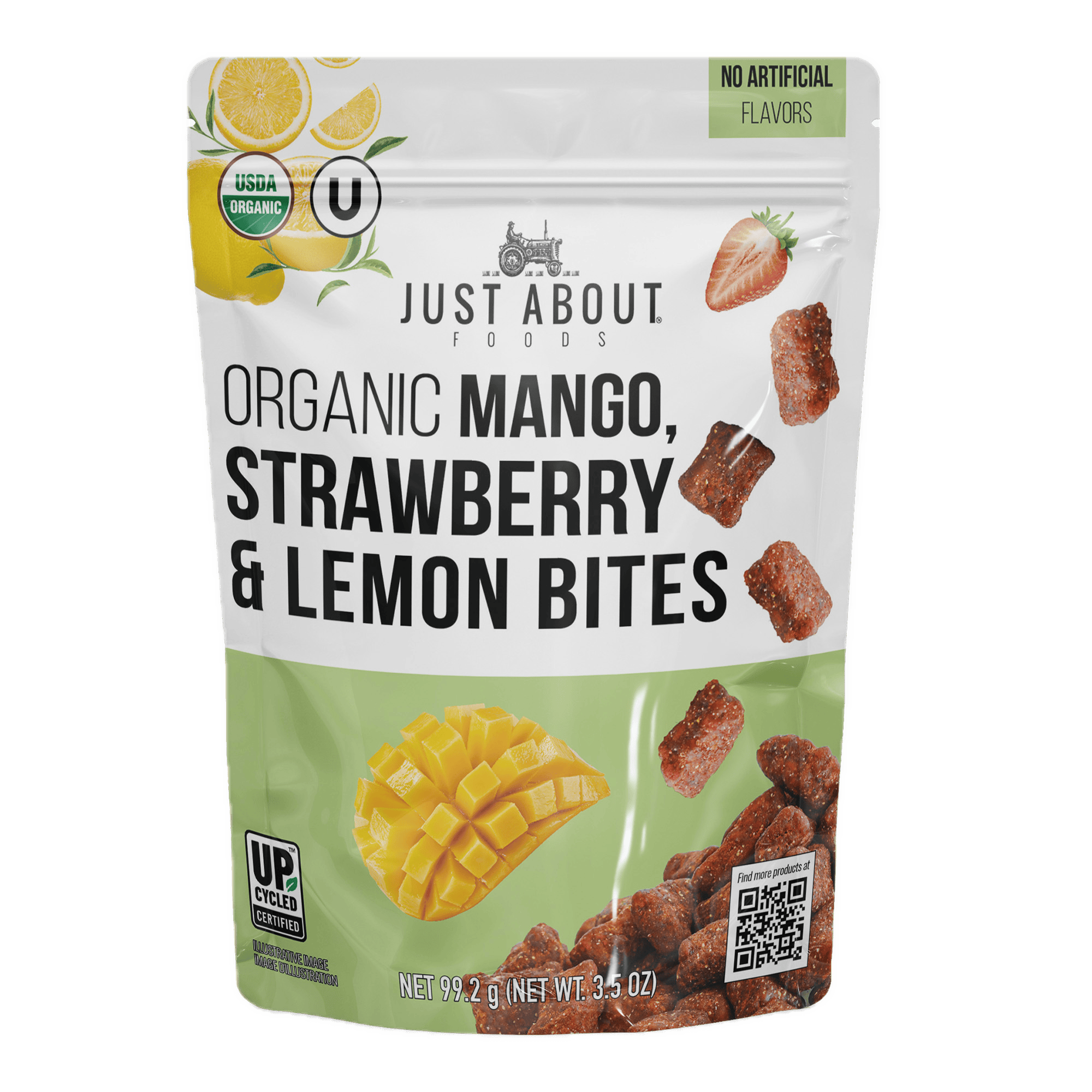 Bites de Mango, fresa y limón orgánicos