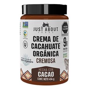 Crema de cacahuate orgánica con Cacao